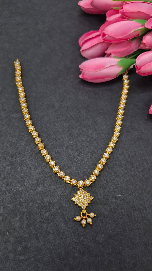 Stone cz necklace