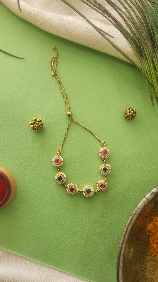 Adjustable Kundan Bracelet