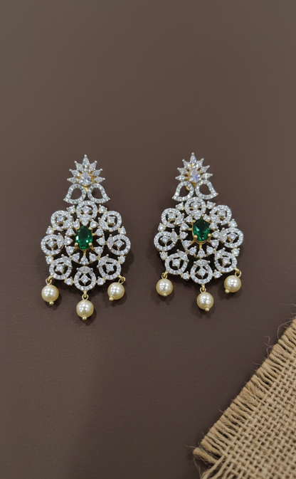 Big zircon Pendant set