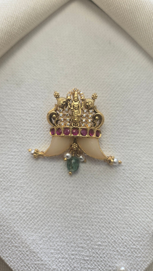 Small Tiger Nail with Venkateshwara swami