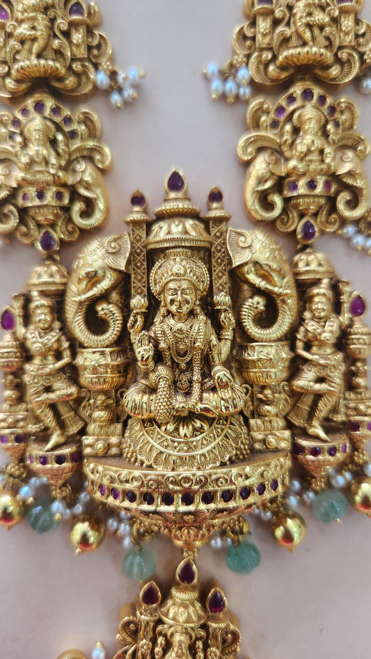 5D intricate workmanship Laxmi haram