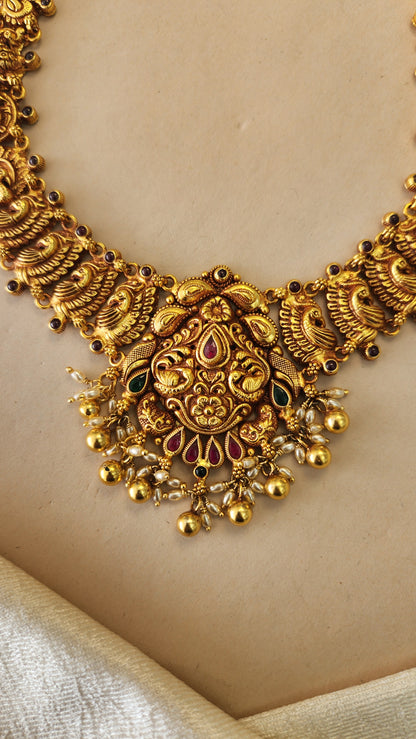 Nagas Necklace with peacock motif