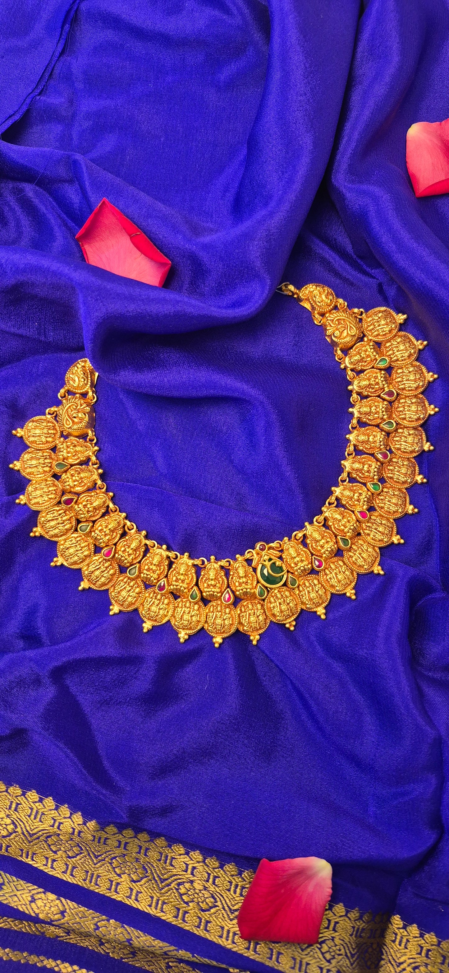 Lakshmi Ram darbar kasu short necklace