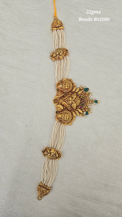 Pearls Chocker necklace with Nagas pendant