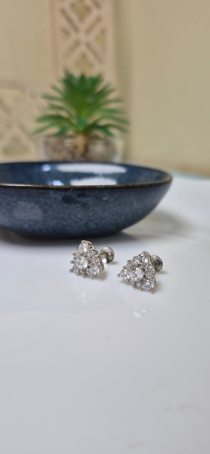 Triangular stone stud