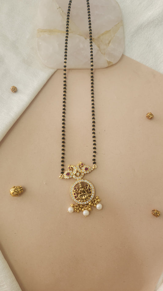 Black beads Mangalsutra chain