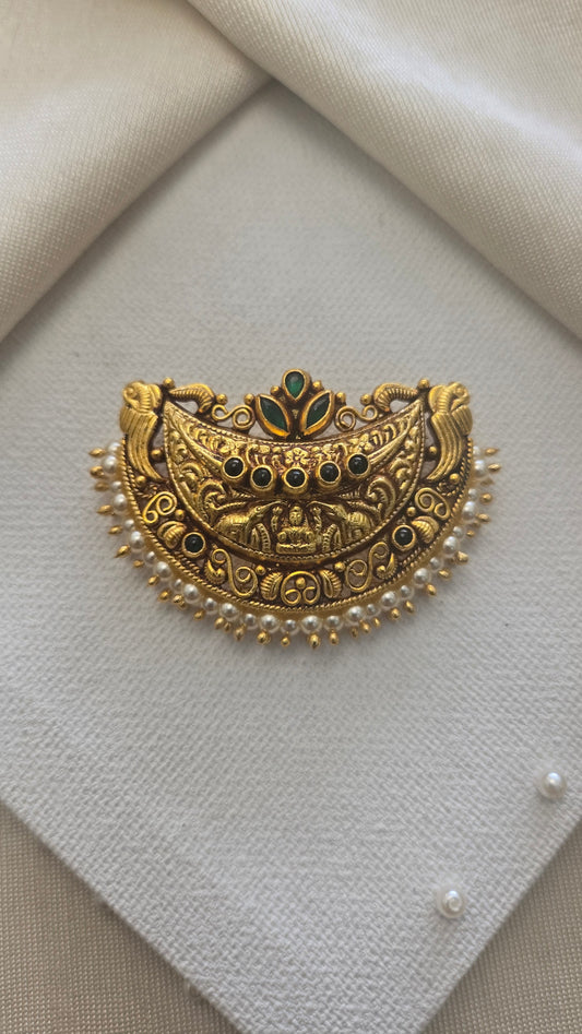 Coorgi  cresent pendant