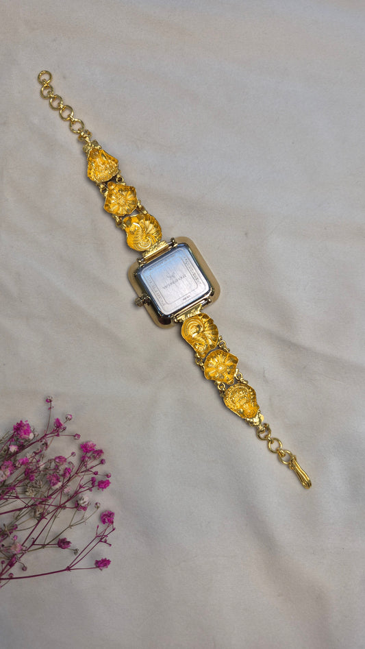 Antique square white dial
