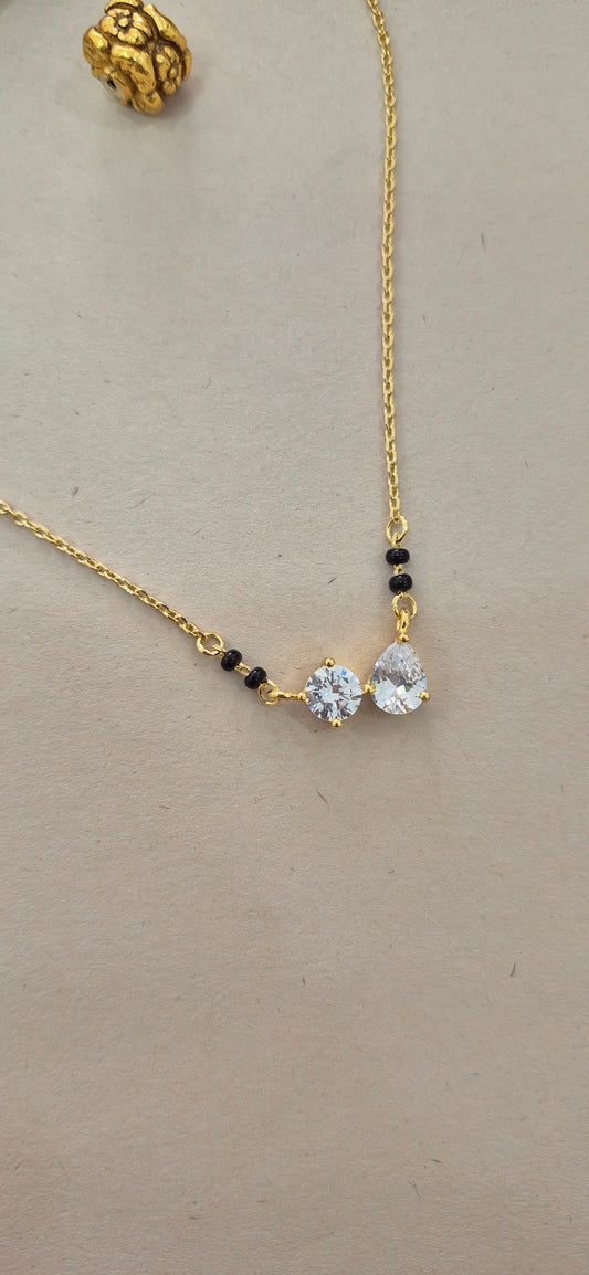 Mangalsutra with two stone