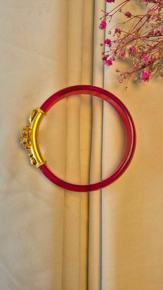 12 colour Stone Mogappu bangle