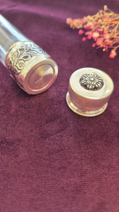 Agarbatti tube holder with acrylic enclosure
