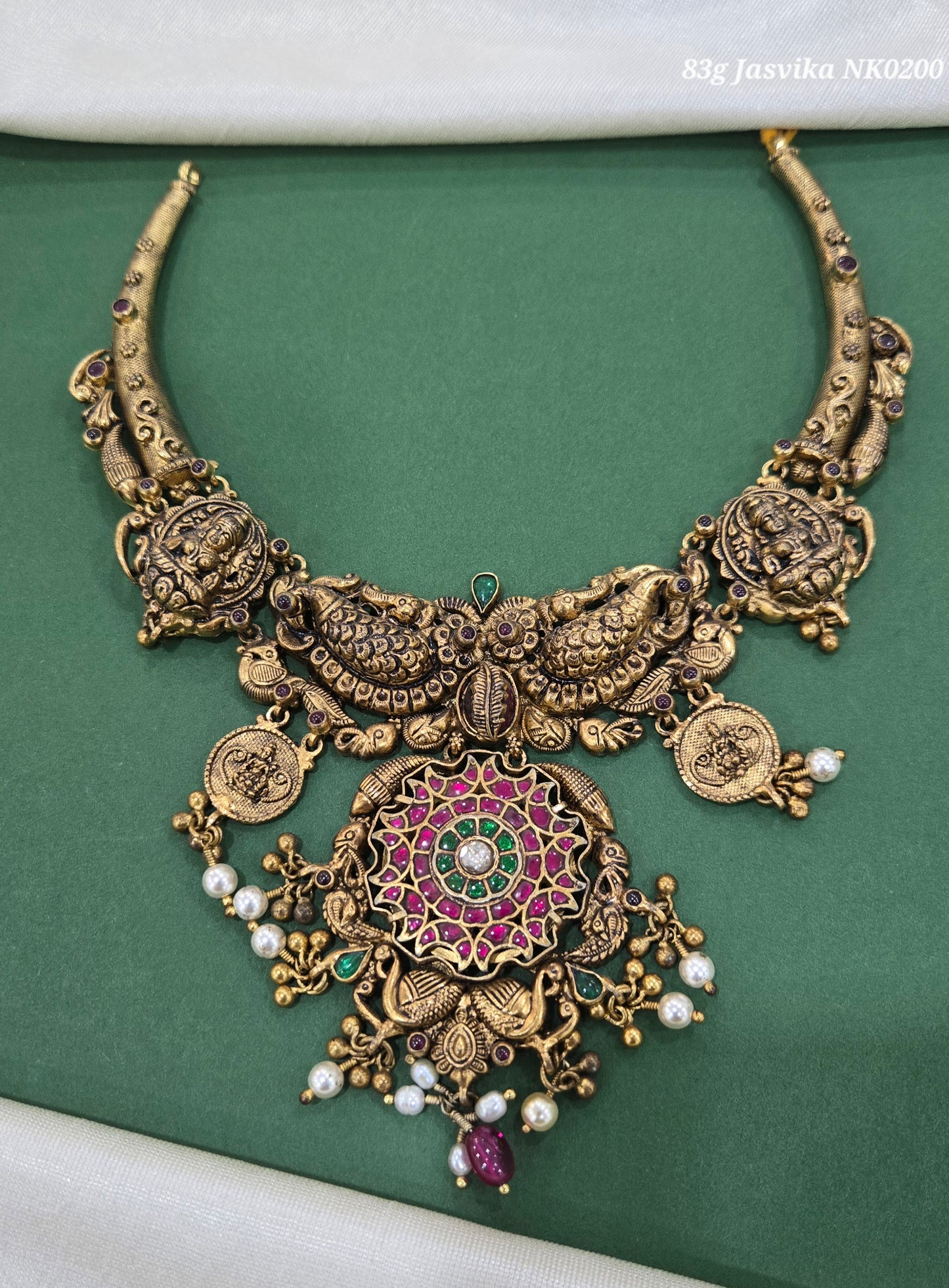Nakshi kundan Necklace with kasu