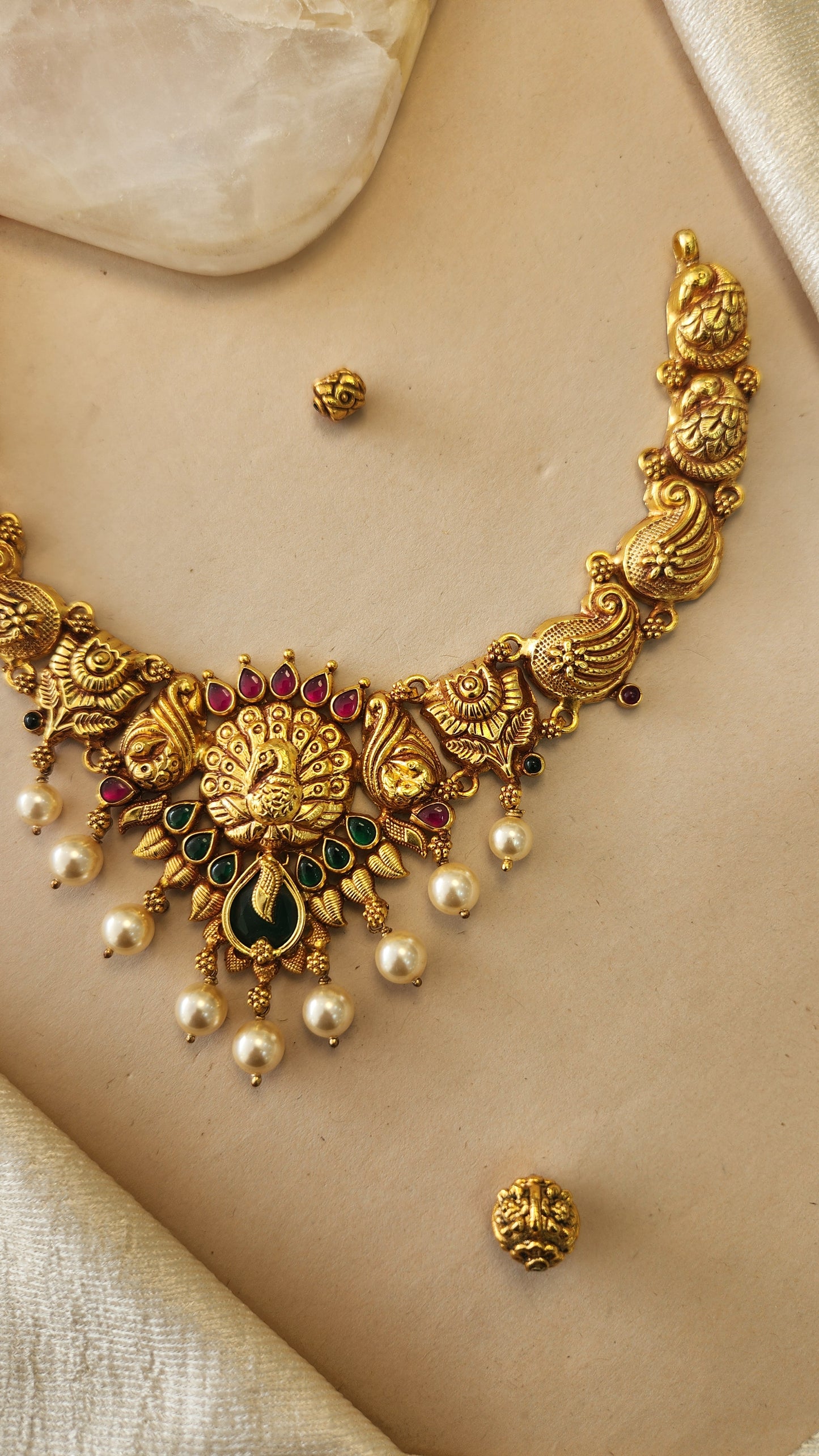 Peacock motif Nagas Necklace