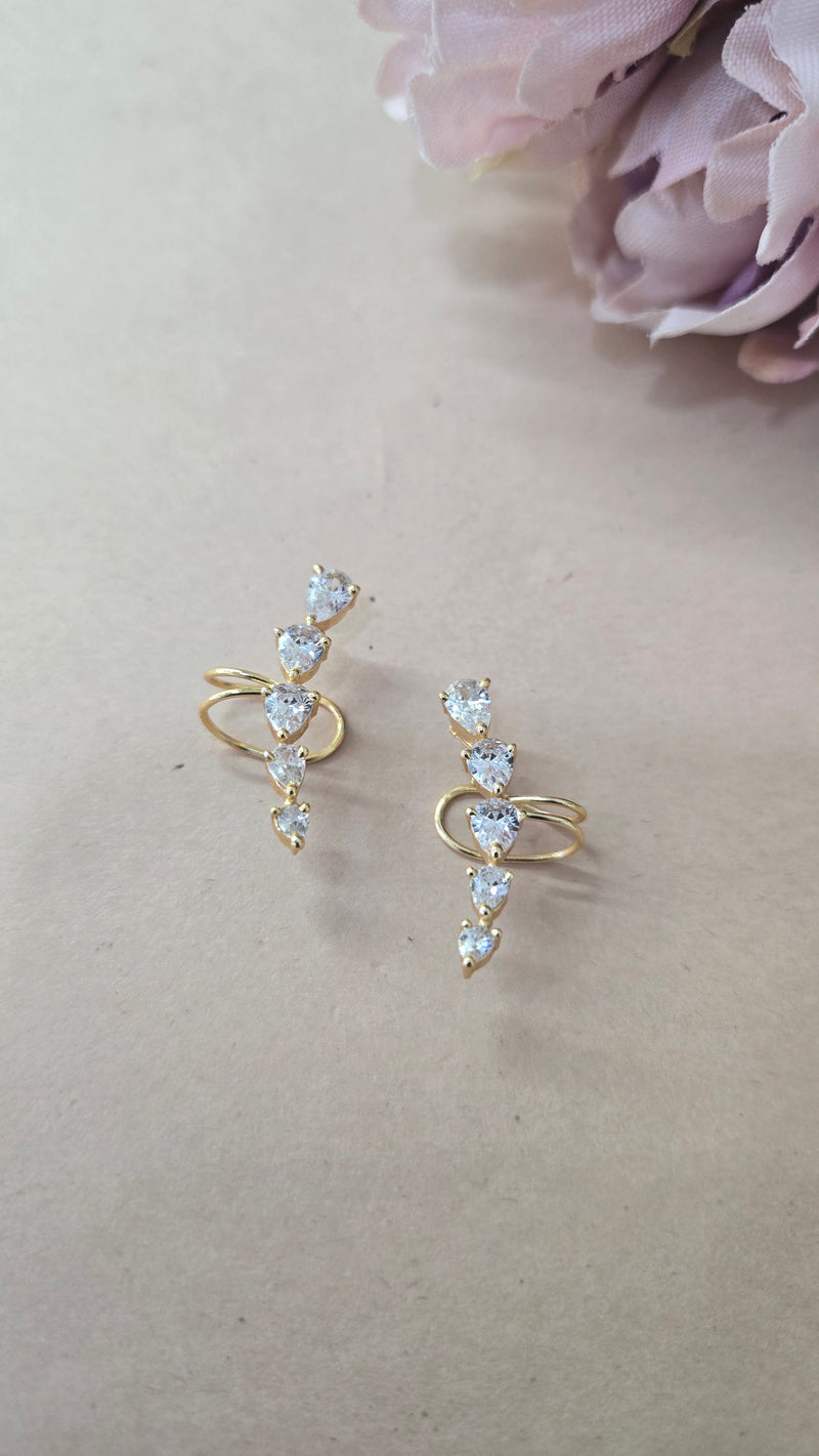 Stone ear cuff