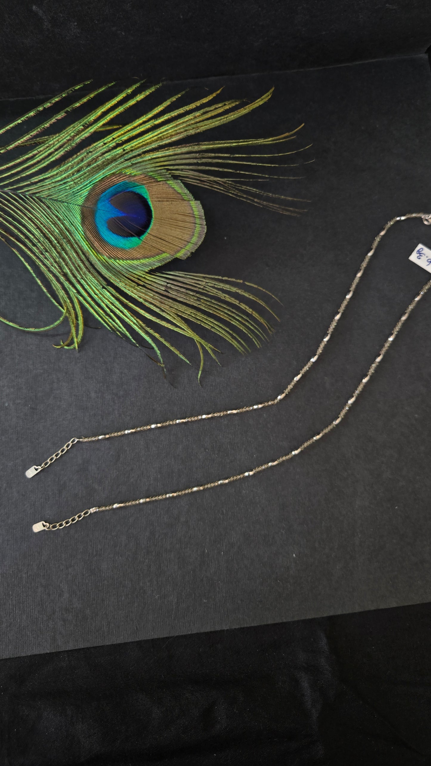 2mm citrine semi precious stone anklets