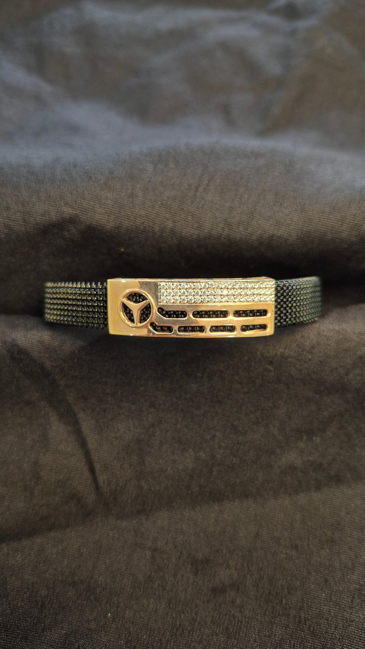 Stone Benz logo Mesh adjustable bracelets