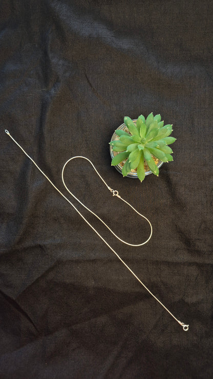 Snake chain with cutting minimal anklets