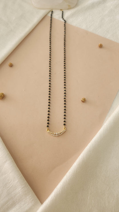 Mangalsutra chain with Diamond replica pendant