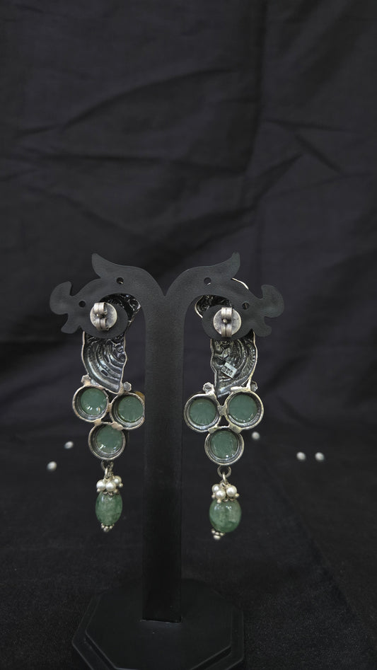 Oxidised earring