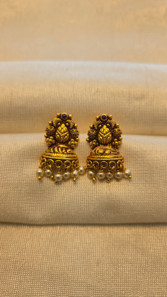 Half Jumkas with Pearl drops