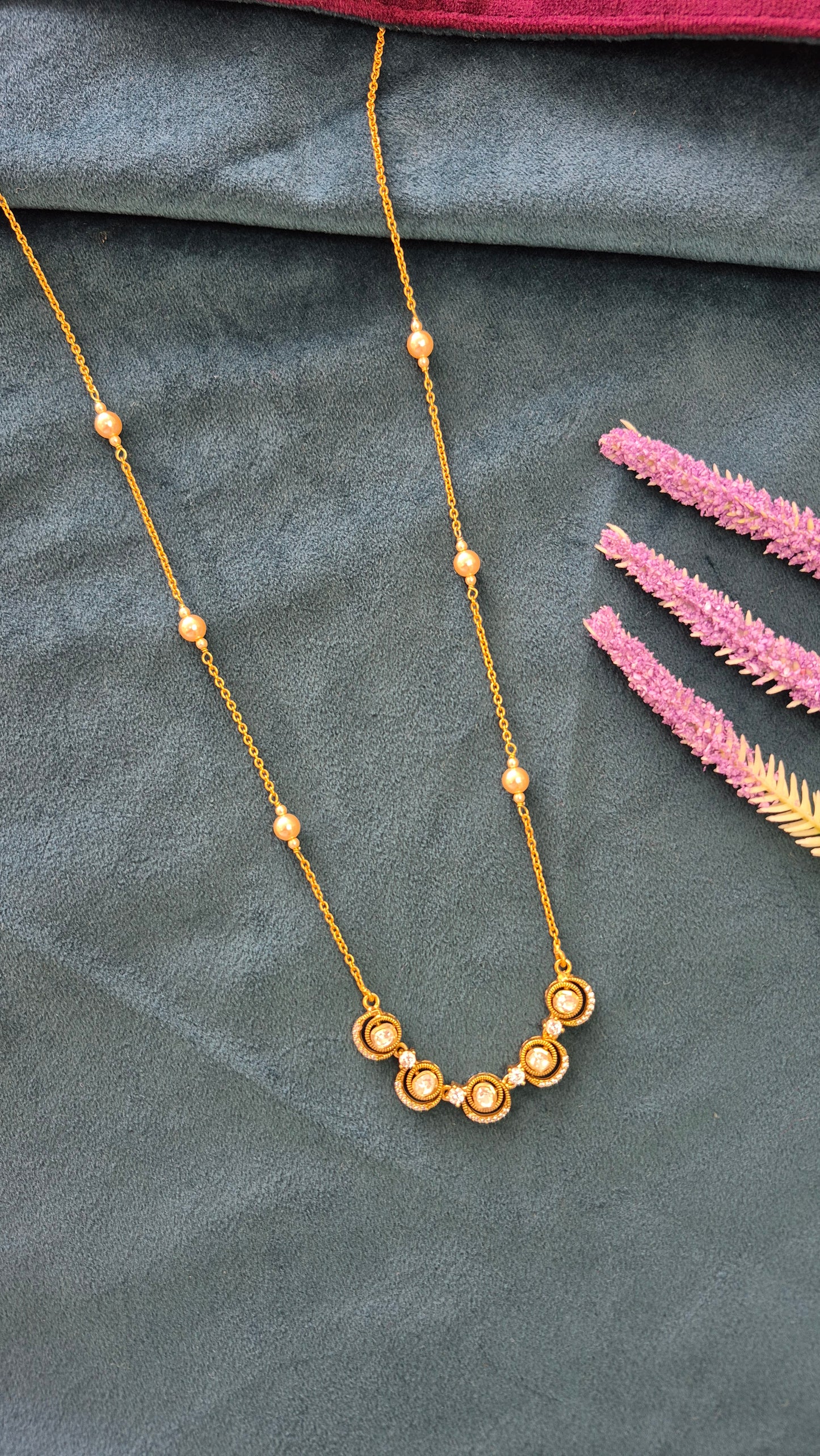 Moissonite pendant chain