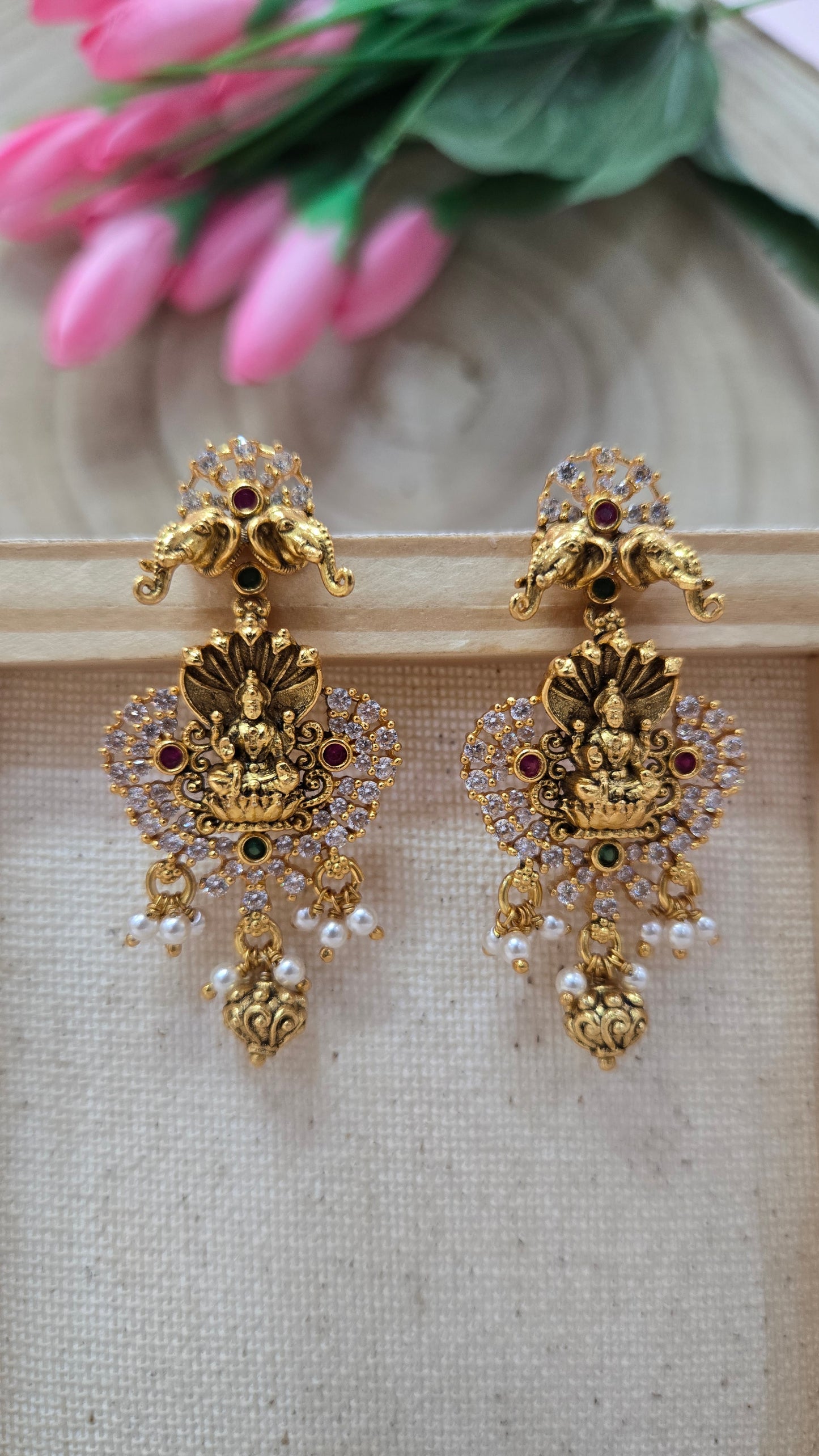 Nagaru long drops earring