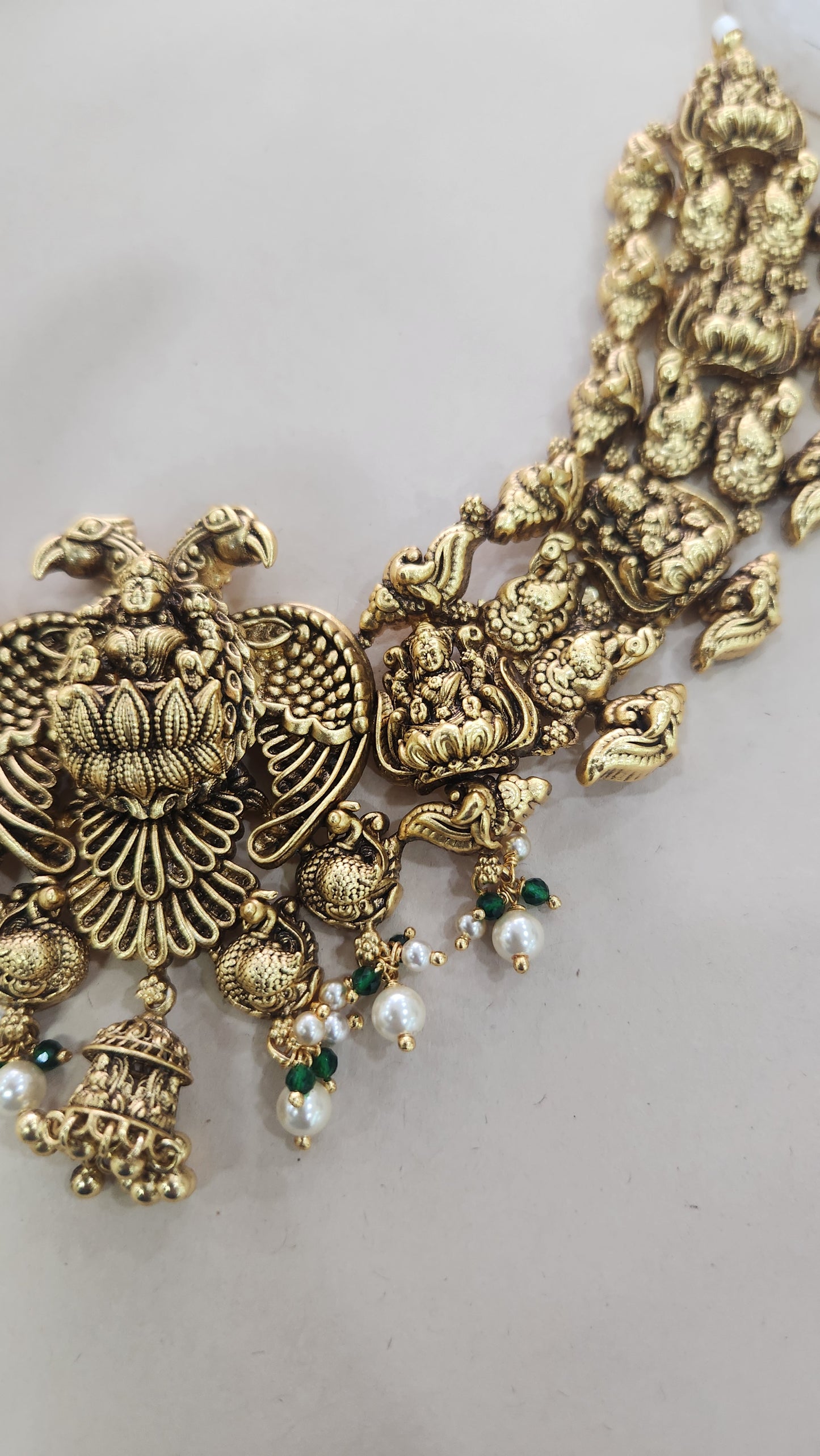 Gandaberunda intricate Laxmi Necklace
