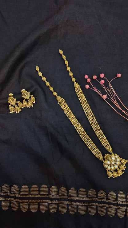 Peacock pendant and chain set