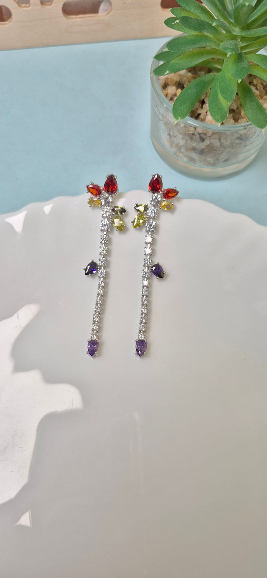 Cocktail long earrings