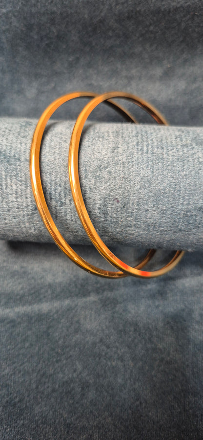 Plain bangles half round