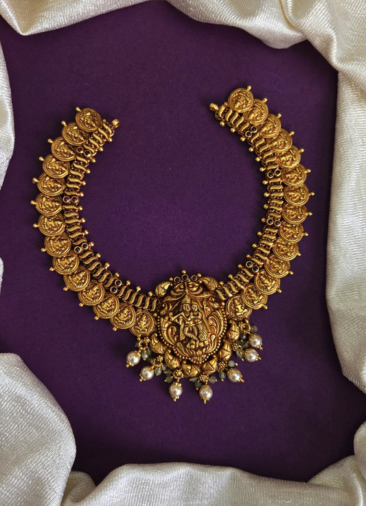 Radha Krishna Kasu Nagas Necklace