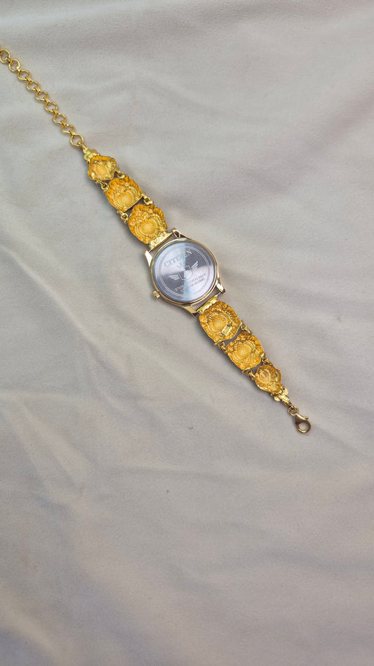 Antique watch gold dial
