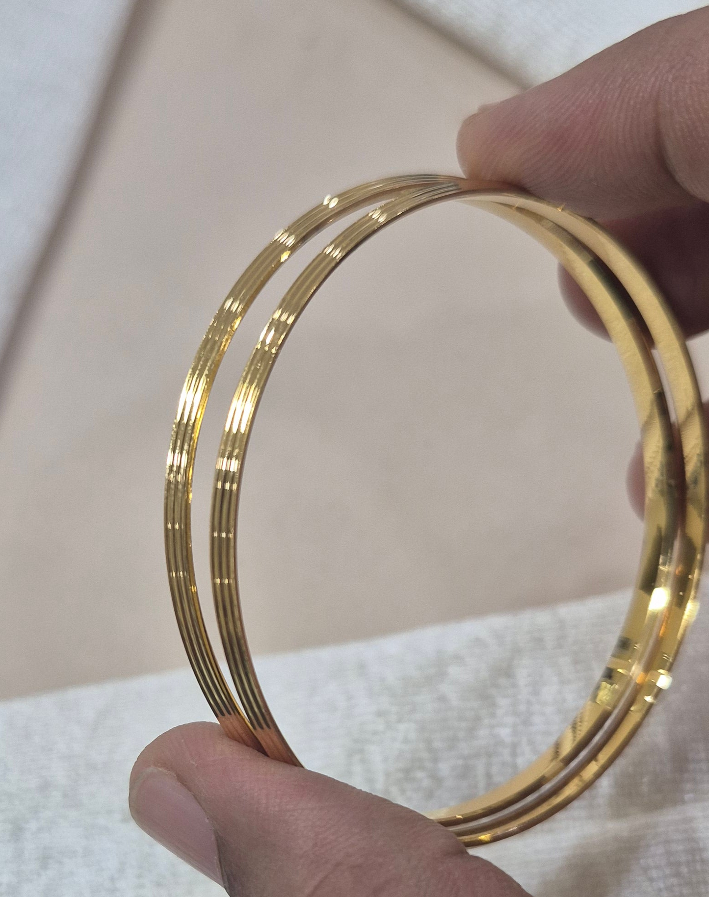 Plain bangles punjabi kada striped style 2.2