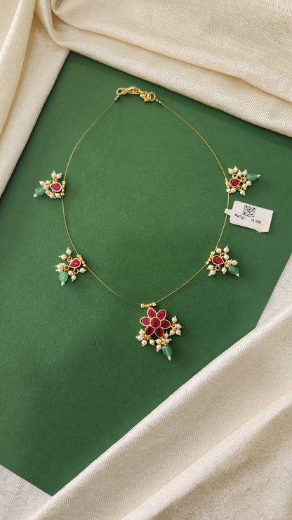 Invisible kundan chains