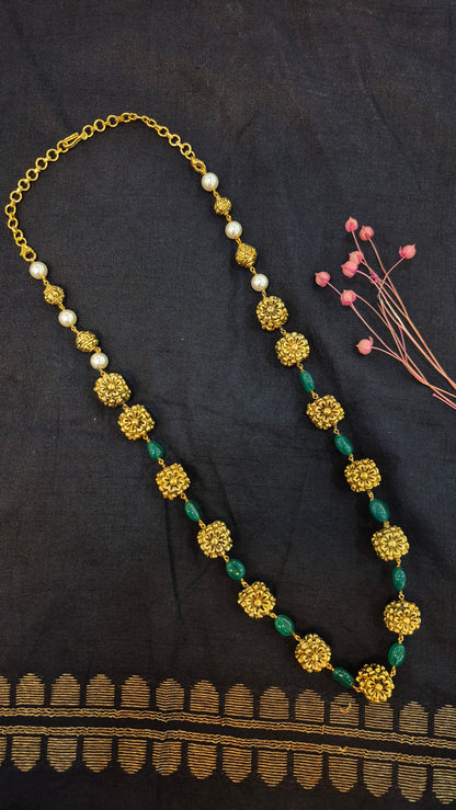 Silver Rudraksha mala