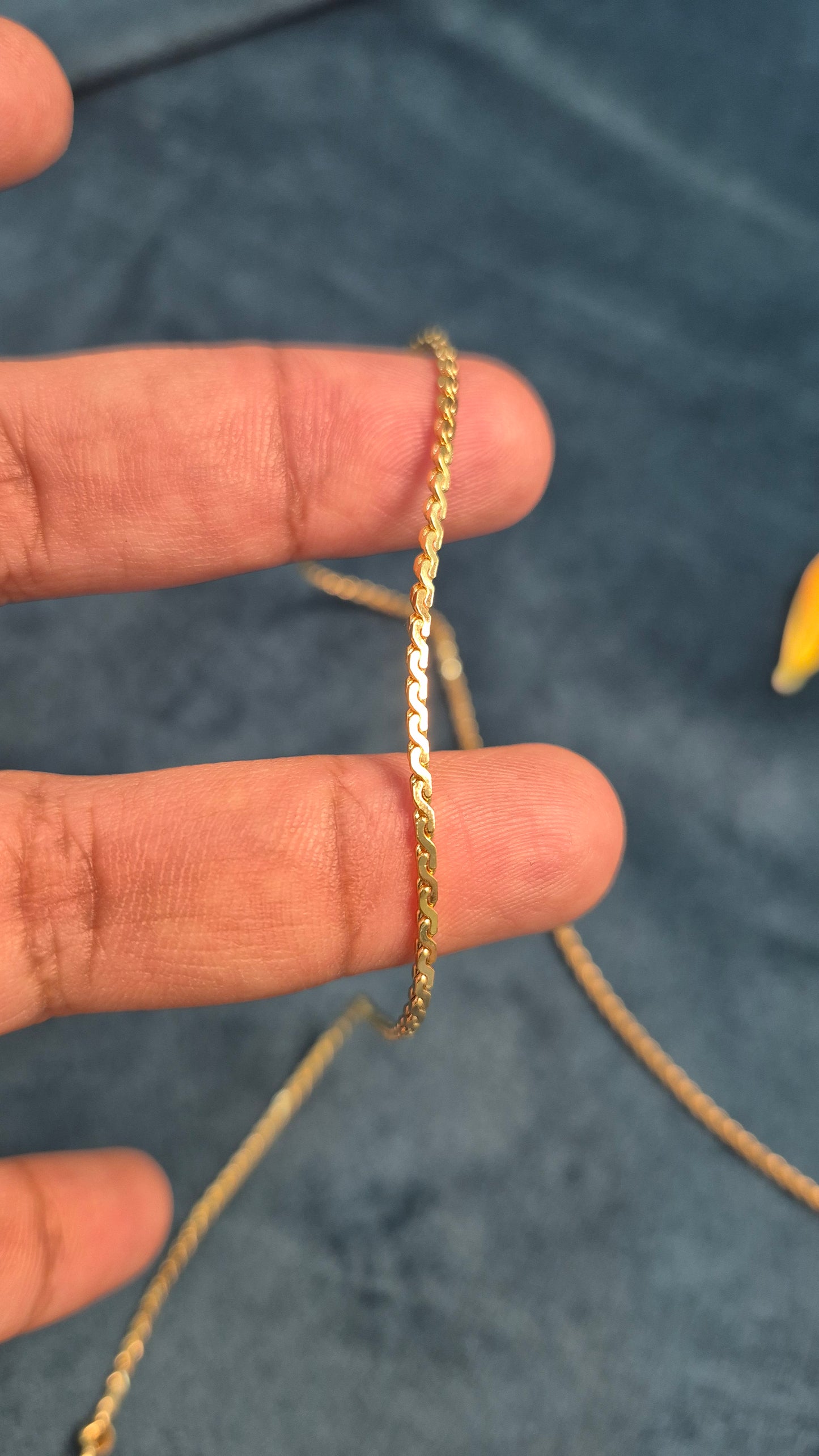 S pattern Plain chain