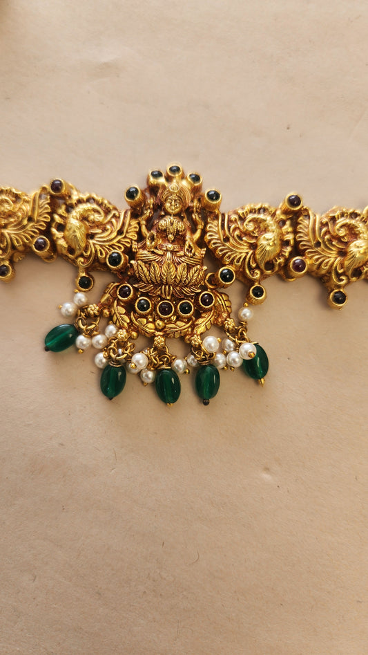 Green beads Chocker necklace