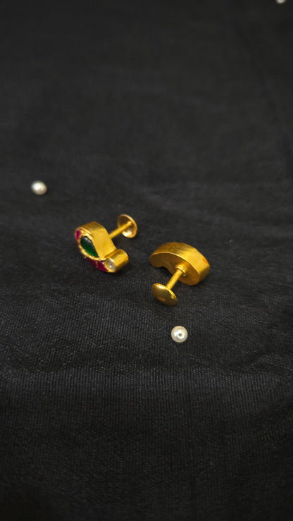 Mango kundan stud