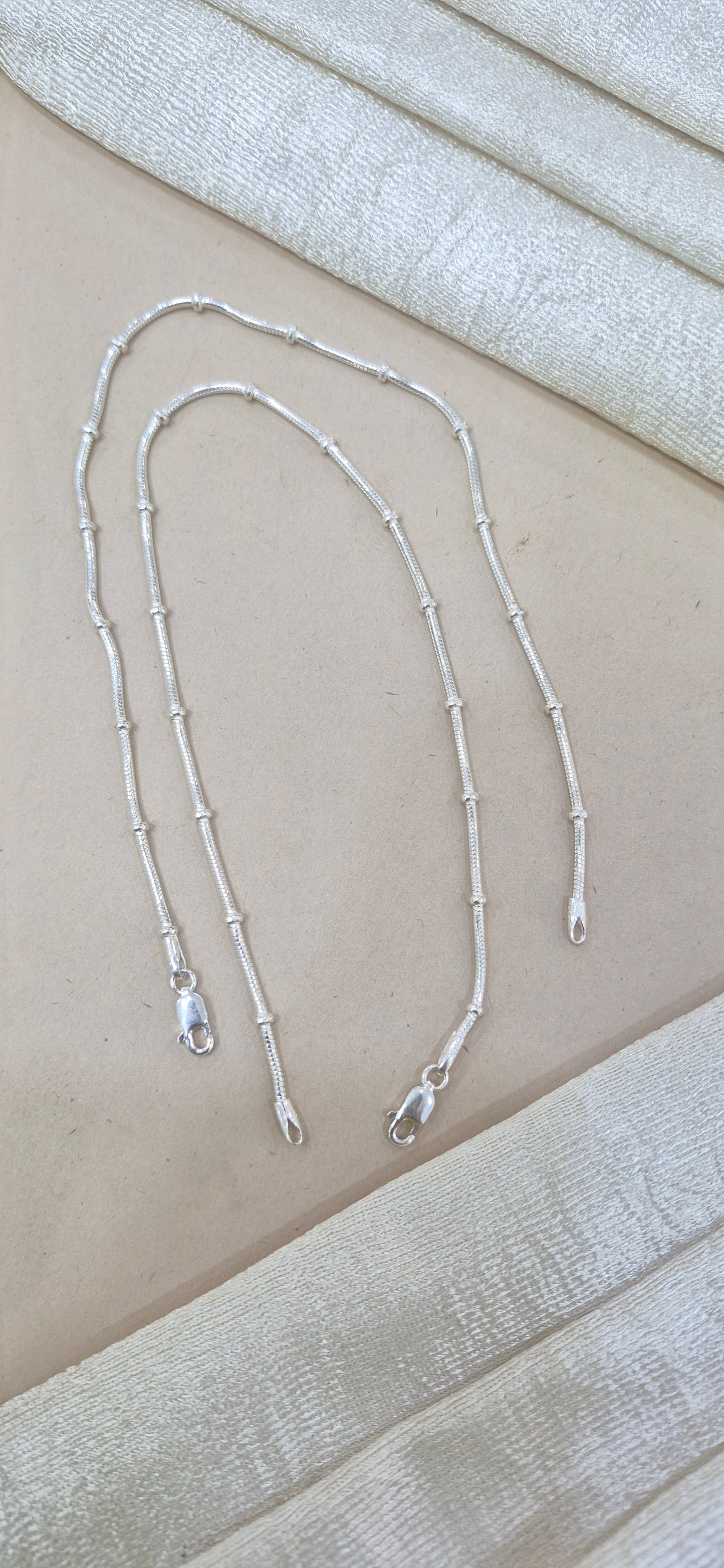 Snake chain with rings anklets 10.5inch