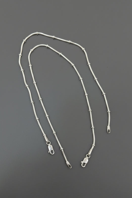 Snake chain with rings anklets 10.5inch