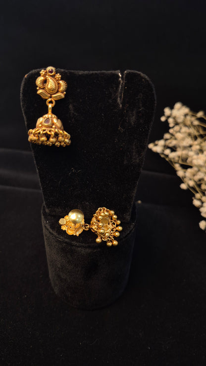 Nakas mango Jumka pearl drops (mid size)