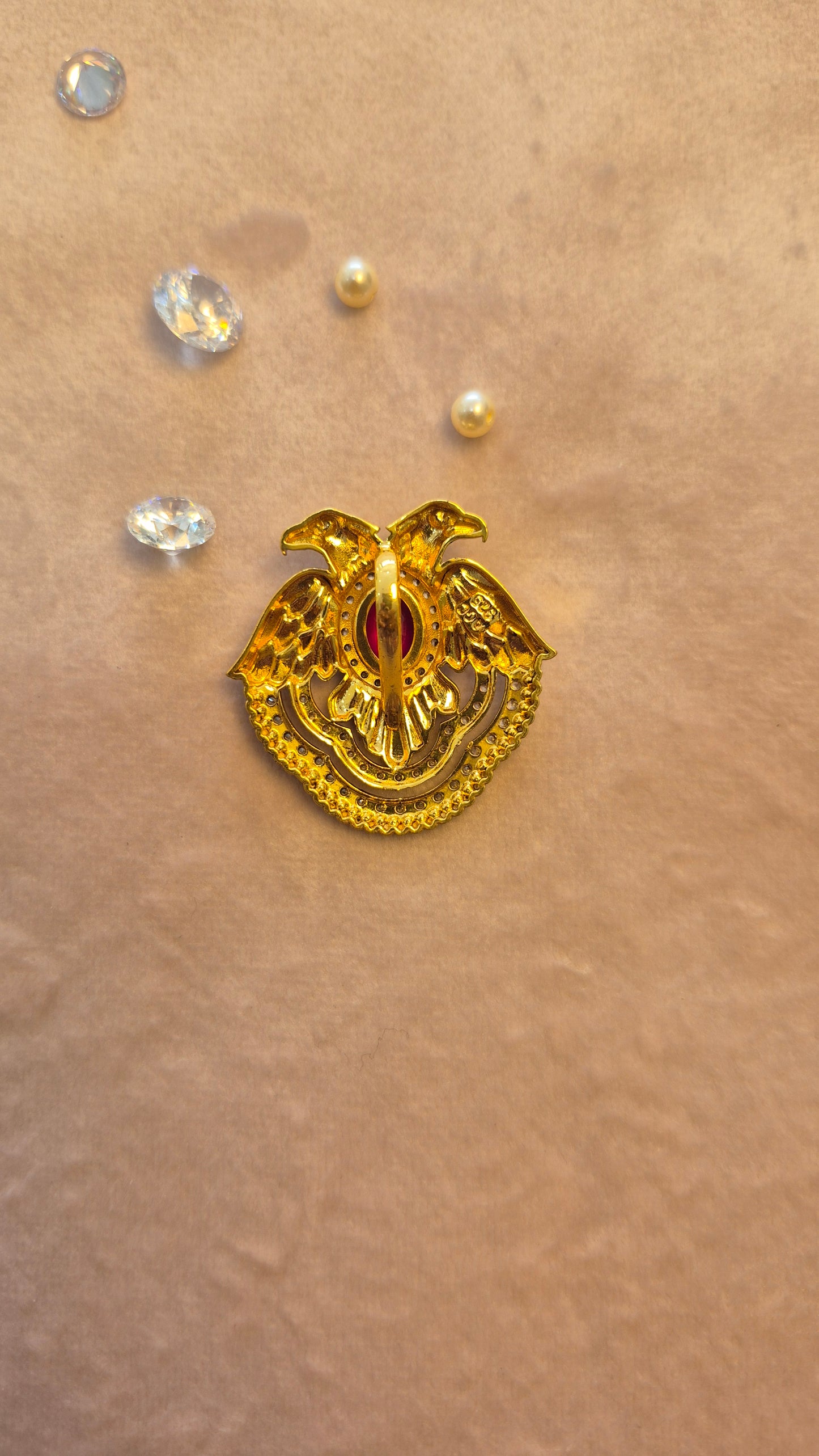 Gandaberunda pendant