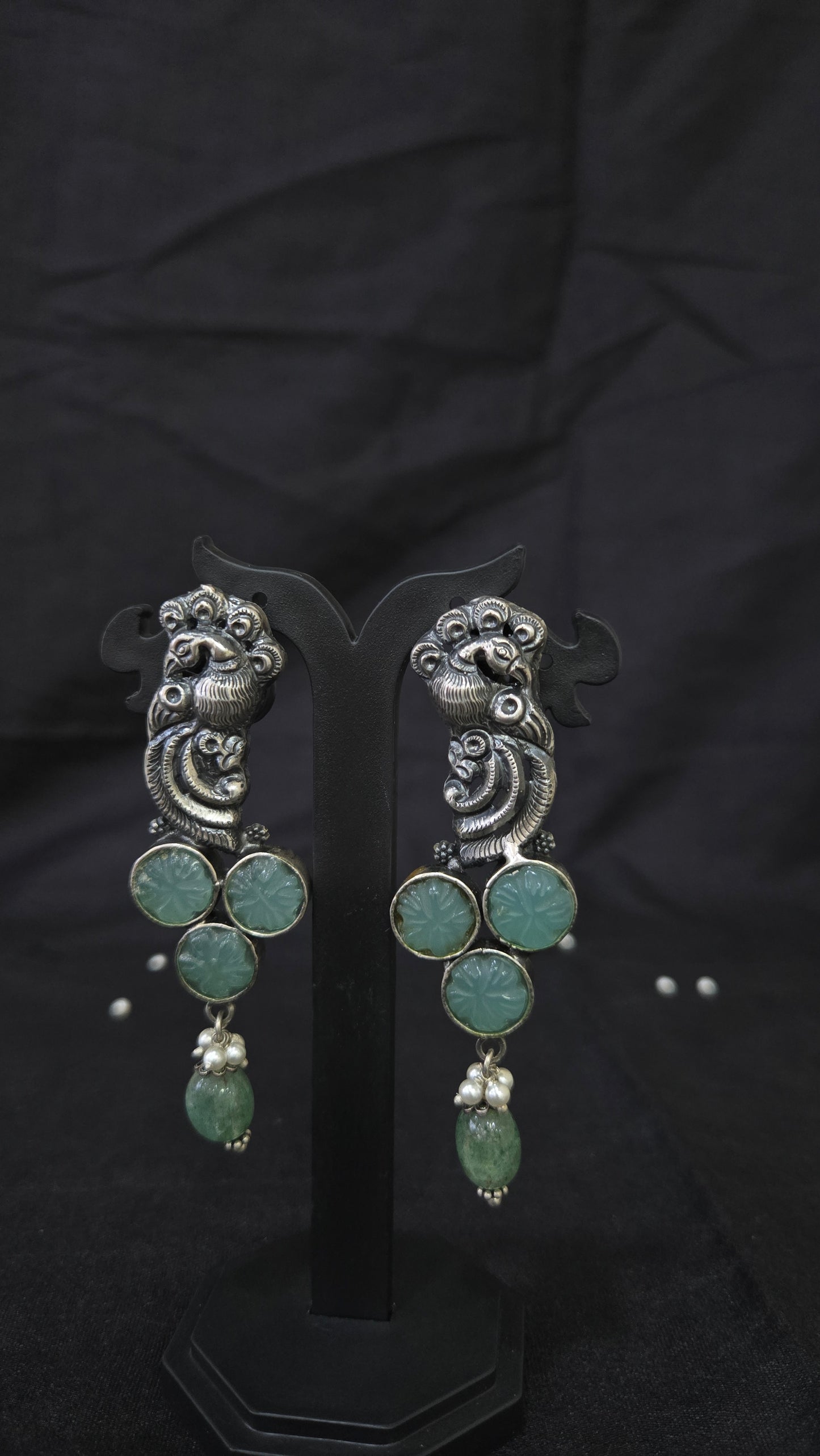 Oxidised earring