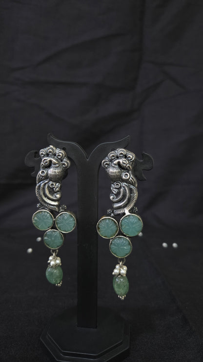 Oxidised earring
