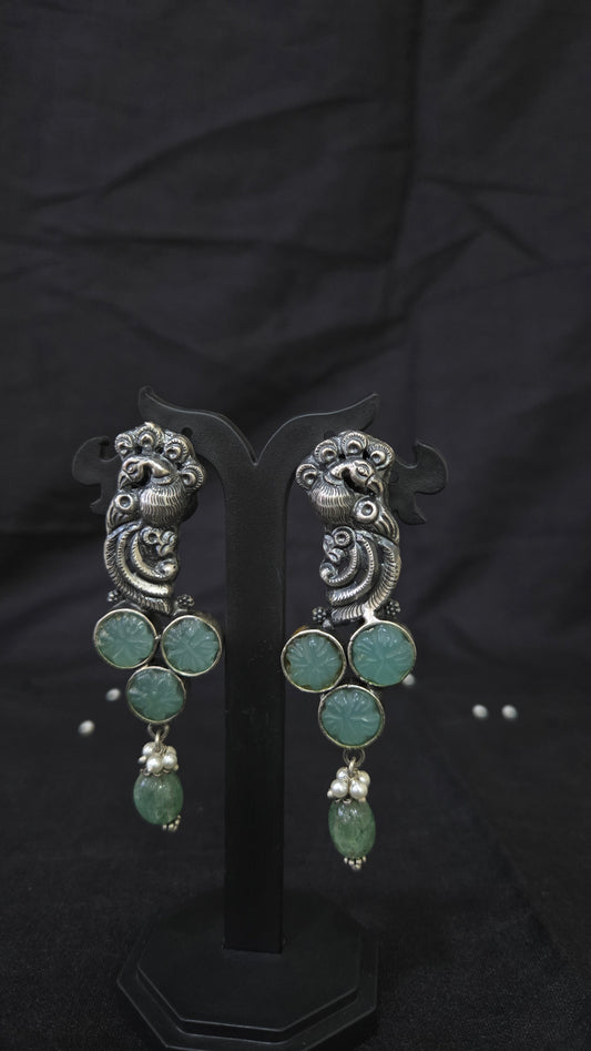 Oxidised earring