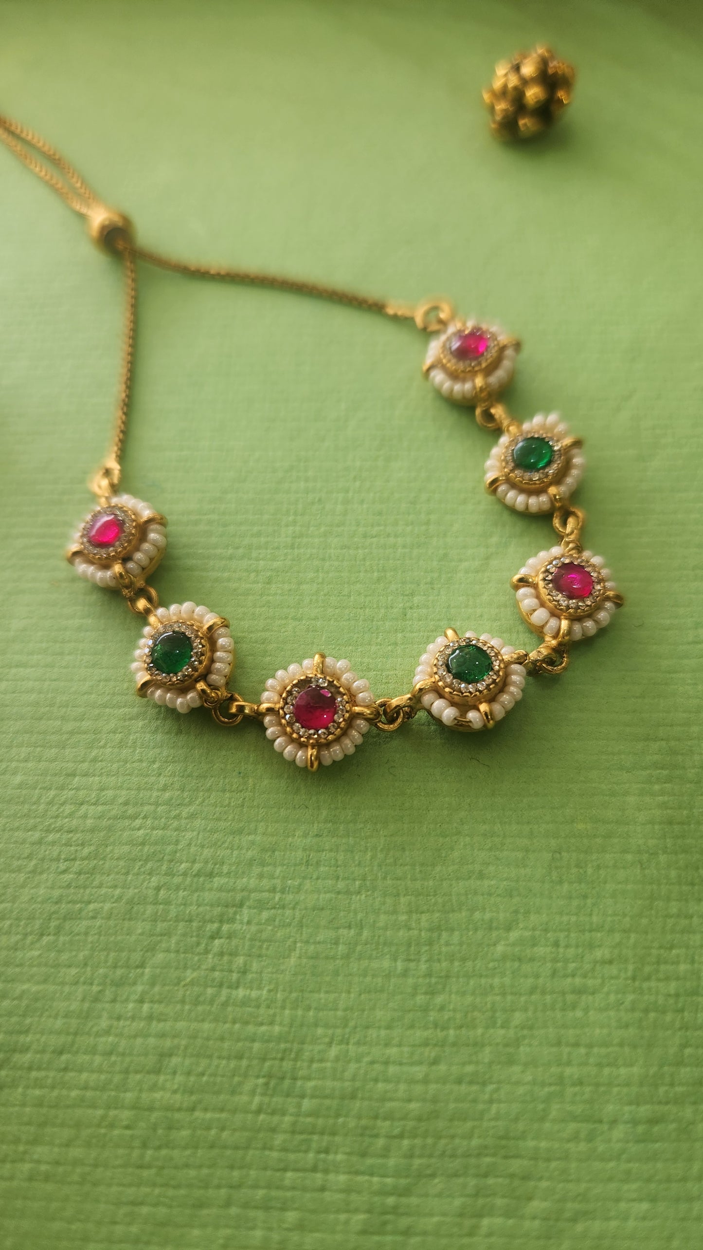 Adjustable Kundan Bracelet