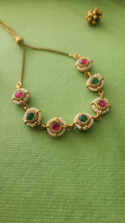 Adjustable Kundan Bracelet