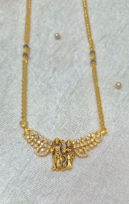 Ram seetha pendant mangalsutra
