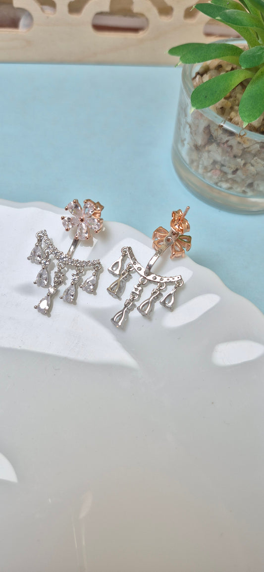 2 in 1 studs dual tone