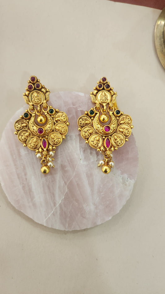 Cute kasu Chandbali Earrings